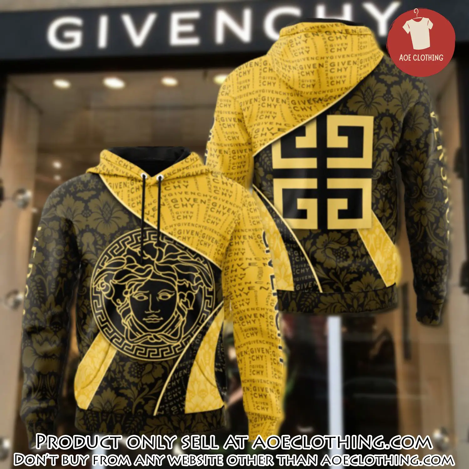 Givenchy versace unisex hoodie luxury brand gifts  jh2295 aoe1415763